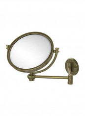 Wall Mounted Magnification Mirror Gold 8inch