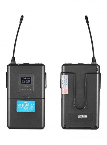 Wireless Lavalier Lapel Collar Clip-On Microphone System