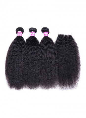 3-Piece Brazilian Straight Wig Black