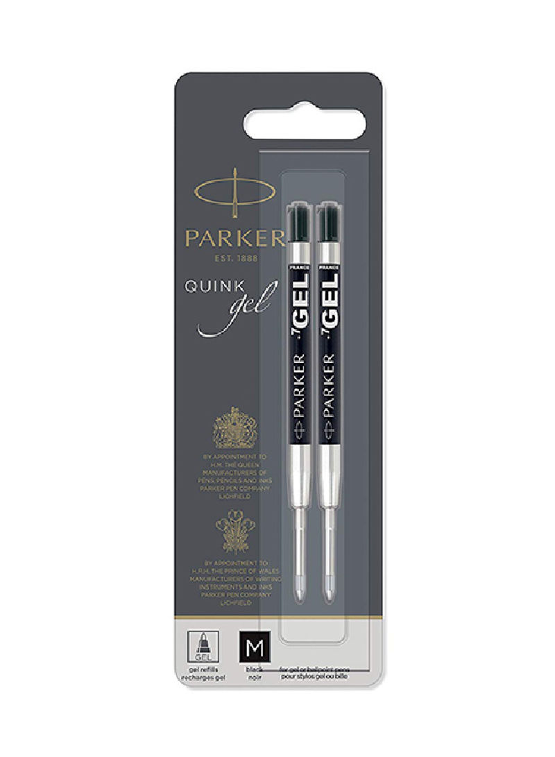 2 Count Parker Quink Ballpoint Pen Gel Ink Refills