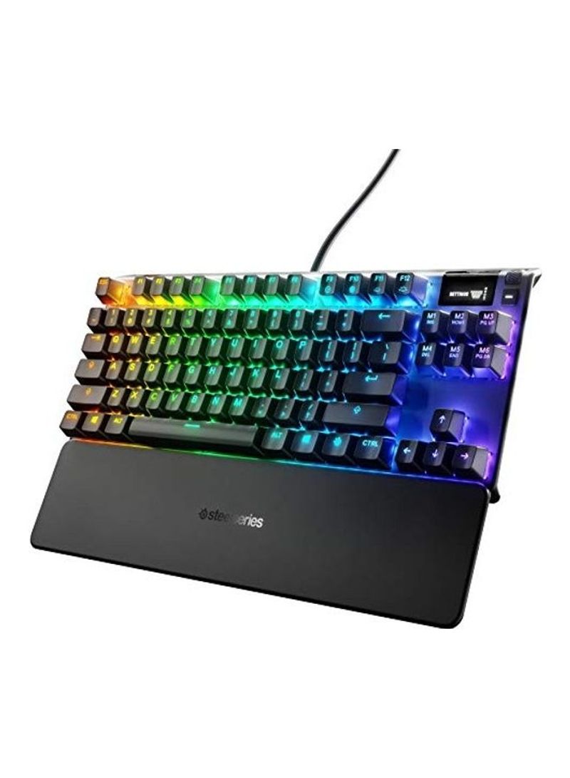 Apex 7 Tkl Compact Mechanical Gaming Keyboard - Oled Smart Display Usb Passthrough And Media Controls