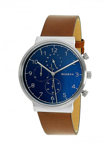 Men's Leather Chronograph Watch SKW6358