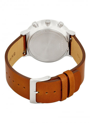 Men's Leather Chronograph Watch SKW6358
