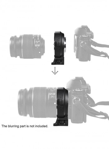 Electronic Aperture Control Lens Mount Adapter For Canon Camera 10.7x5.5x9.5cm Black/Silver