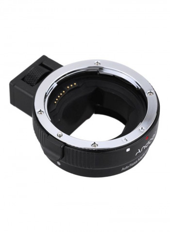 Electronic Aperture Control Lens Mount Adapter For Canon Camera 10.7x5.5x9.5cm Black/Silver