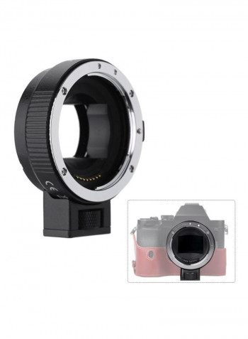 Electronic Aperture Control Lens Mount Adapter For Canon Camera 10.7x5.5x9.5cm Black/Silver