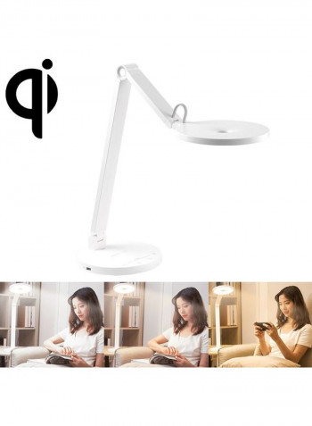 Smart Wireless Charging LED Table Reading Lamp White