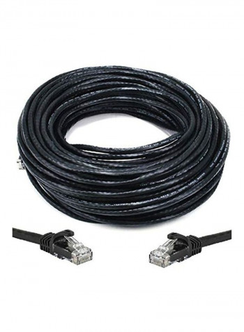 Direct Burial UV Resistant Ethernet LAN Network Patch Cable 90meter Black
