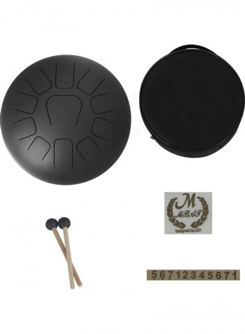 11-Tone Hand Pan Drum Stainless Steel with Carry Bag Note Stick