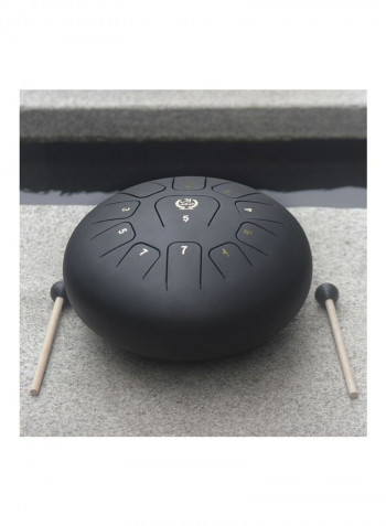 11-Tone Hand Pan Drum Stainless Steel with Carry Bag Note Stick