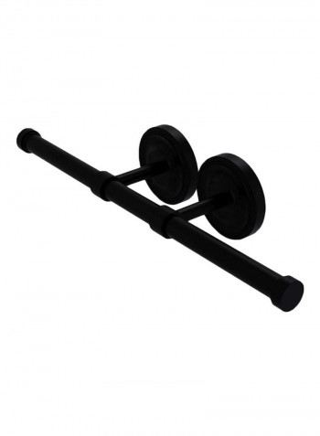 Prestige Regal Collection Double Roll Toilet Paper Holder Matte Black 14.9x3x3.6inch