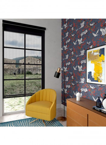 Single Sunscreen Roller Window Shade Black 200x200cm