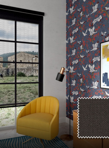 Single Sunscreen Roller Window Shade Black 200x200cm