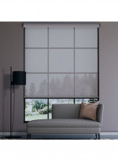 Single Sunscreen Roller Window Shade Grey/White 200x200cm