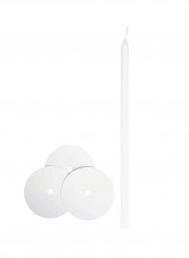 100-Piece Polar Candle Set White 3.2x9.6x8.5inch