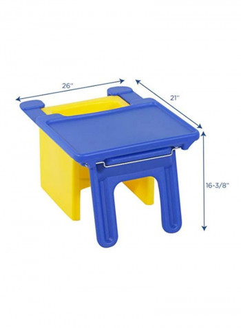 Edutray Study Table Blue/Yellow
