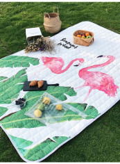 Cartoon Pattern Picnic Mat Multicolour 180(W)x200(L)centimeter
