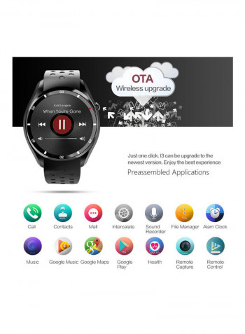 I3 Bluetooth Smartwatch Black