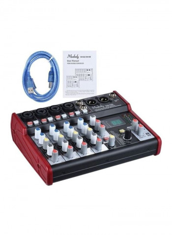 Portable 6-Channel Sound Card Mixing Console
