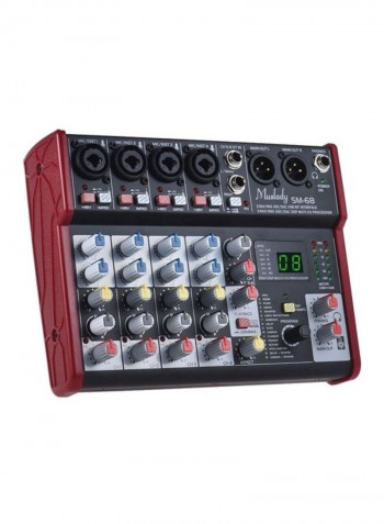 Portable 6-Channel Sound Card Mixing Console