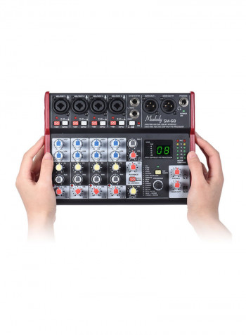 Portable 6-Channel Sound Card Mixing Console