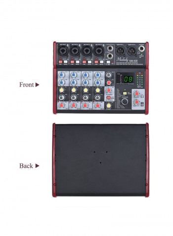 Portable 6-Channel Sound Card Mixing Console