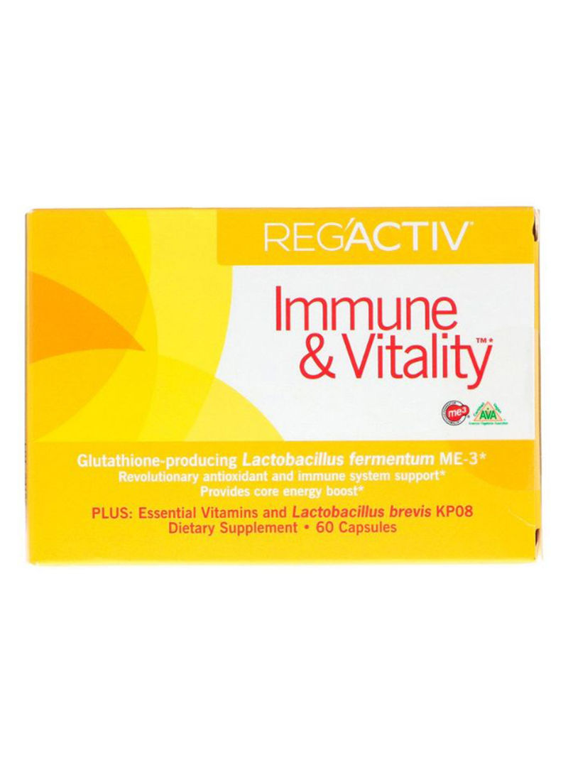 Reactive Immune And Vitality - 60 Capsules