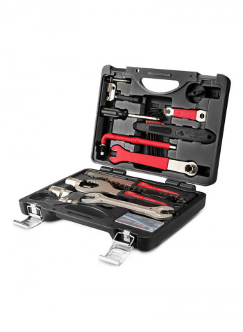 18-Piece Multifunctional Bike Repairing Tool Kit 32x25x7cm