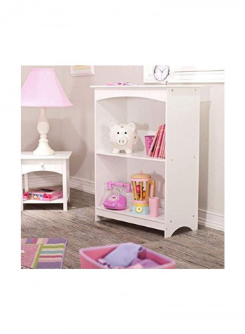 2-Layer Bookcase White