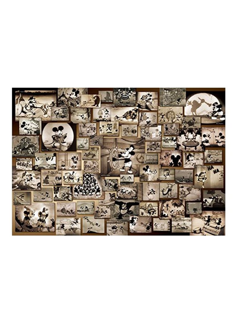 1000-Piece Mickey Mouse Monochrome Jigsaw Puzzle D-1000-398