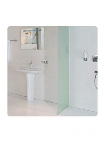 Wall Mounted Soap Dish Silver/White 5.6x4.8x3.1inch