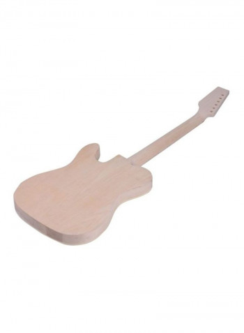 TL Tele Style Unfinished Electric Guitar DIY Kit Basswood Body Burl Surface Maple Wood Neck And Fingerboard