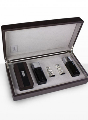 طقم هدايا مجموعة عطور أمواج Concentrated Perfume 75 Ml, Agar Wood Oil 3 Ml, Incense 3 Ml, Oud 50مل