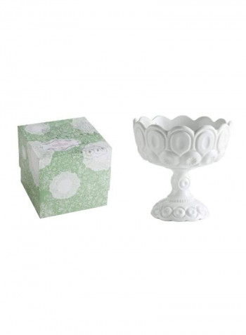 Porcelain Large Footed Bowl White 11.50x7.50inch