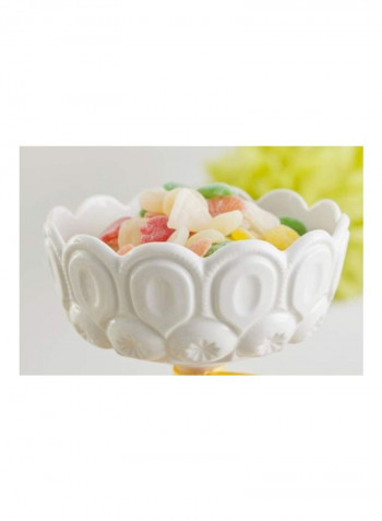 Porcelain Large Footed Bowl White 11.50x7.50inch