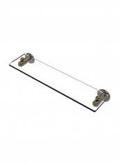Soho Collection Vanity Beveled Edges Glass Shelf Clear/Gold 22inch
