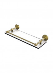 Waverly Place Collection Gallery Rail Glass Shelf Gold/Clear 16inch