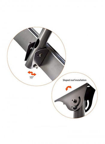 Adjustable TV Ceiling Mount Black