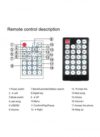 2-Din Video MP5 Player