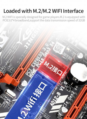M.2 Gaming Motherboard For LGA2011 V3/V4 Series CPU 64GB M-ATX Mainboard أسود