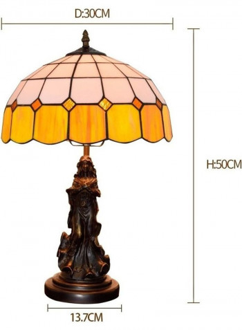 Mediterranean Glass Table Lamp Multicolour