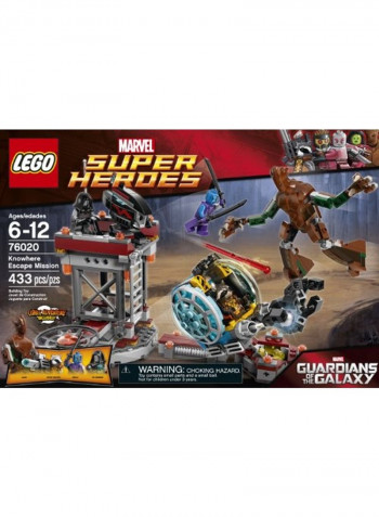 433-Piece Superheroes Know Here Escape Mission Building Toy