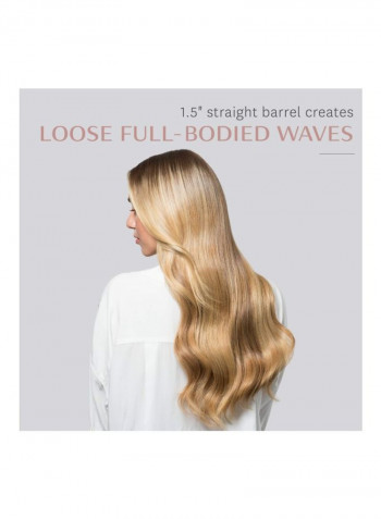 Loose Waves Straight Styling Iron White/Rose Gold