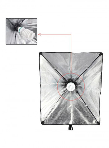 Photography Softbox Lighting Kit Black/White/Green