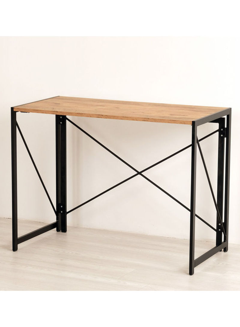 Study Table With Chair Brown/Black 76.5x102.5.8cm