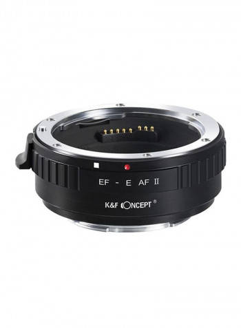 EF-E Electronic Mount Adapter For Canon EF/EF-S Lens-SONY E-Camera Attachment And Electronic Contacts Black/Silver
