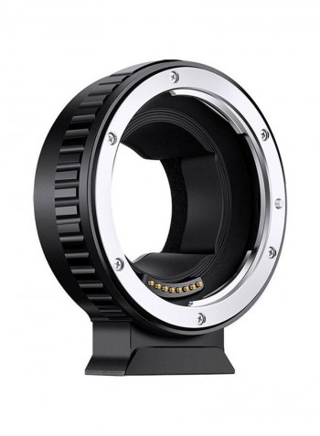 EF-E Electronic Mount Adapter For Canon EF/EF-S Lens-SONY E-Camera Attachment And Electronic Contacts Black/Silver