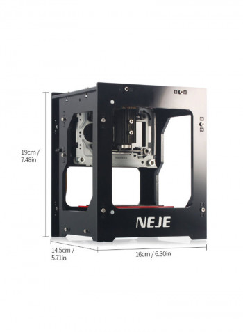 Laser Engraving Machine Black 19 x 14.5 x 16centimeter