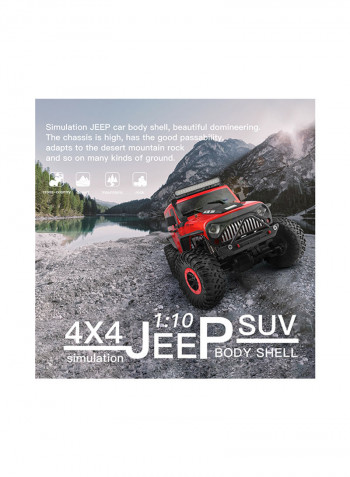 4WD Jeep Car SUV Brushed Motor Remote Control Off-road Crawler Car