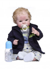 Lifelike Doll Baby Kids Accompany Toy 47.0 x 23.0 x 14.0cm